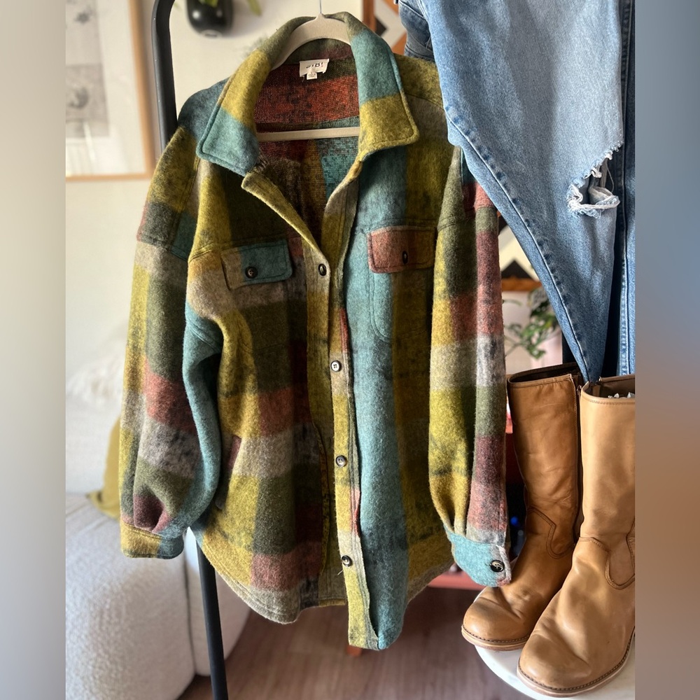 Plaid Shacket Jacket